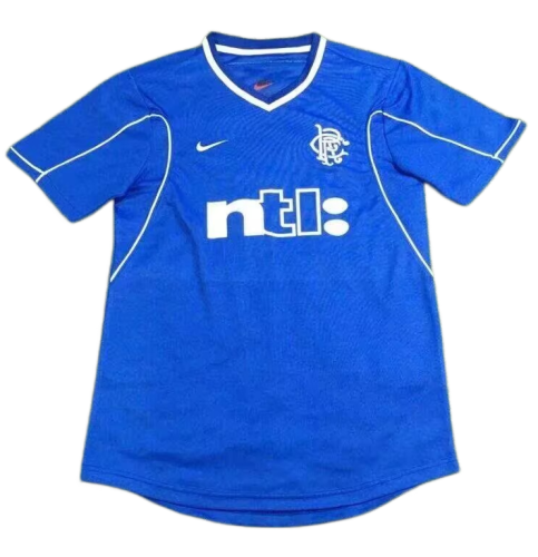 2001-02 Mens Rangers home Retro Soccer Jersey