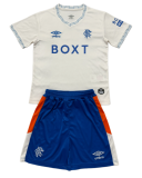 2026-27 Kids Rangers  Away white soccer Jersey