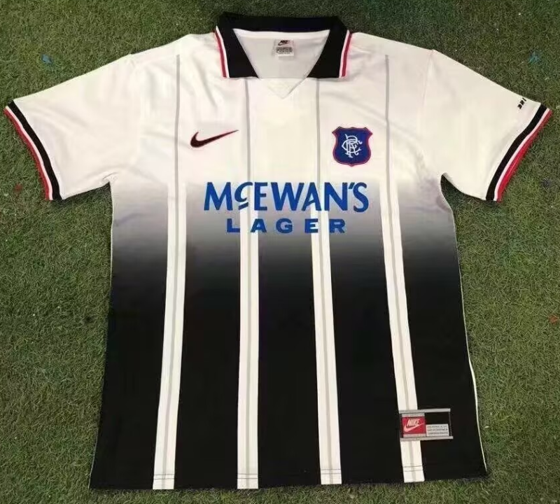1997-99 Mens Rangers away Retro Soccer Jersey