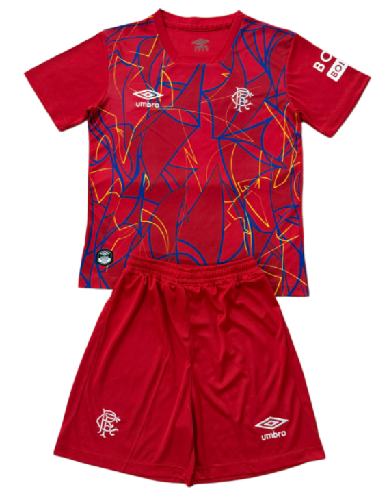 2026-27 Kids Rangers red goalkeeper soccer Jersey