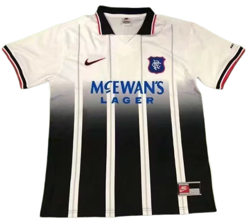 1997-99 Mens Rangers away Retro Soccer Jersey