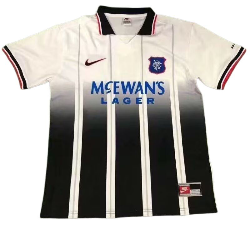 1997-99 Mens Rangers away Retro Soccer Jersey
