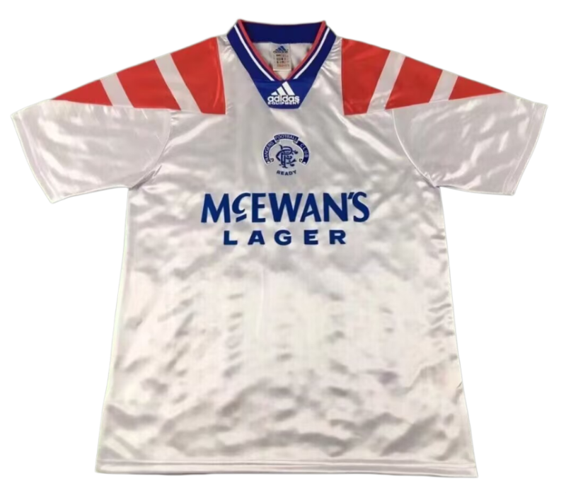 1992-94 Mens Rangers away Retro Soccer Jersey