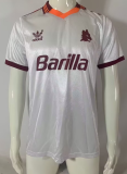 1989-90 Mens Roma away Retro soccer Jersey