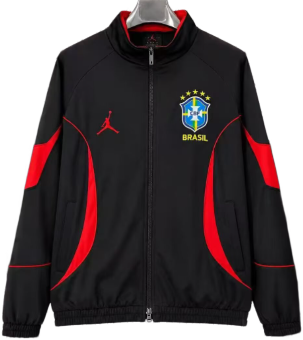 2026-27 Brazil black Windbreaker