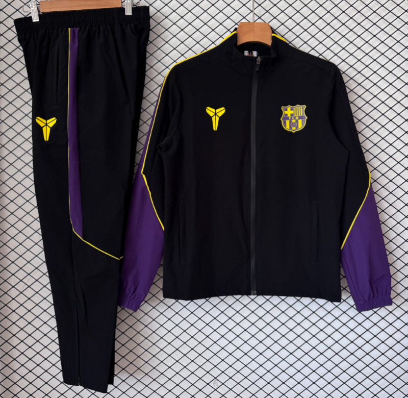 2026-27 Barcelona black Windbreaker suit