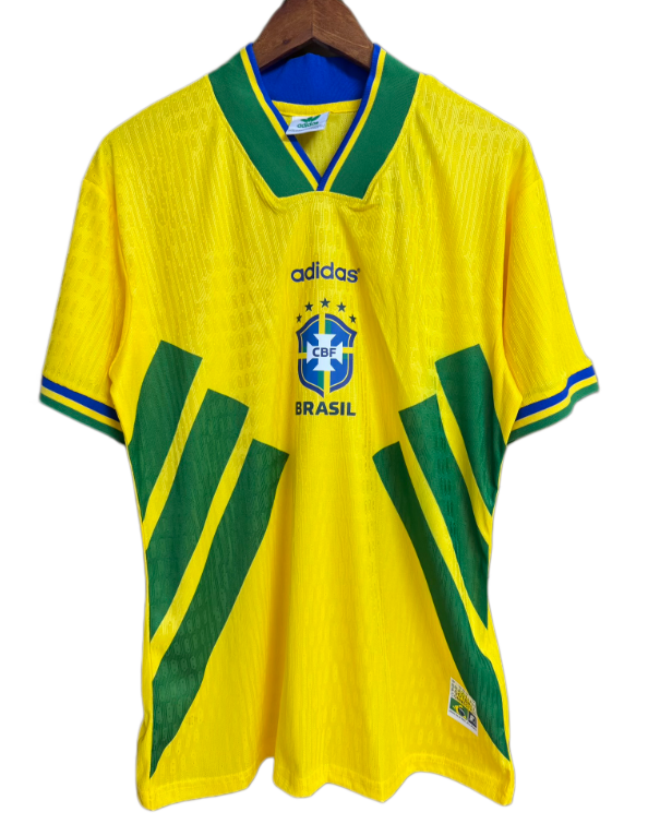 1994 Brazil Retro yellow soccer Jersey