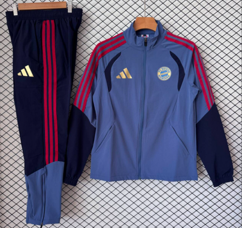2026-27 Bayern Munich slate blue Windbreaker suit