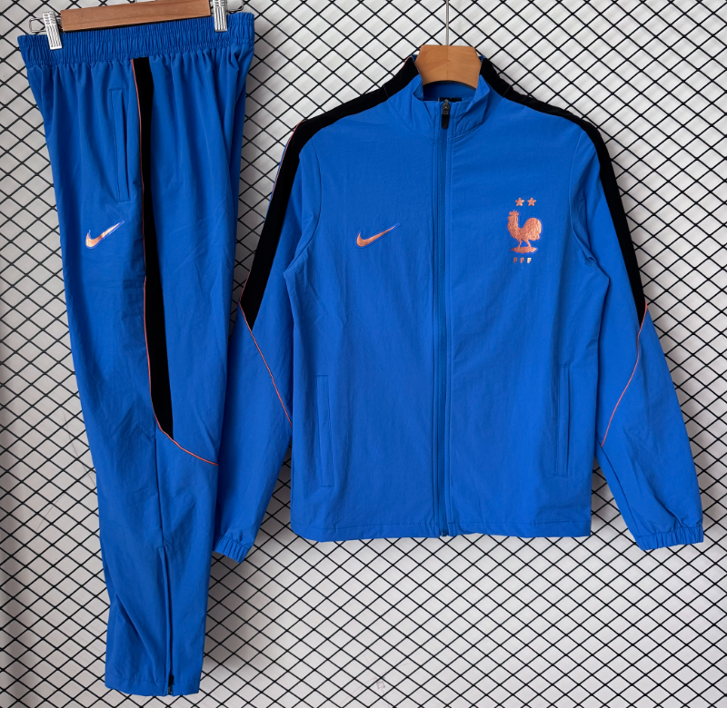 2026-27 France  blue Windbreaker suit