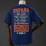 2026 Spain Royal blue Campeones High Quality T-Shirt