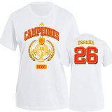 2026 Spain White Campeones High Quality T-Shirt (AD标)