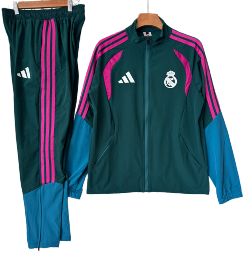 2026-27 Real Madrid green Windbreaker suit