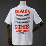 2026 Spain White Campeones High Quality T-Shirt (三叶标)