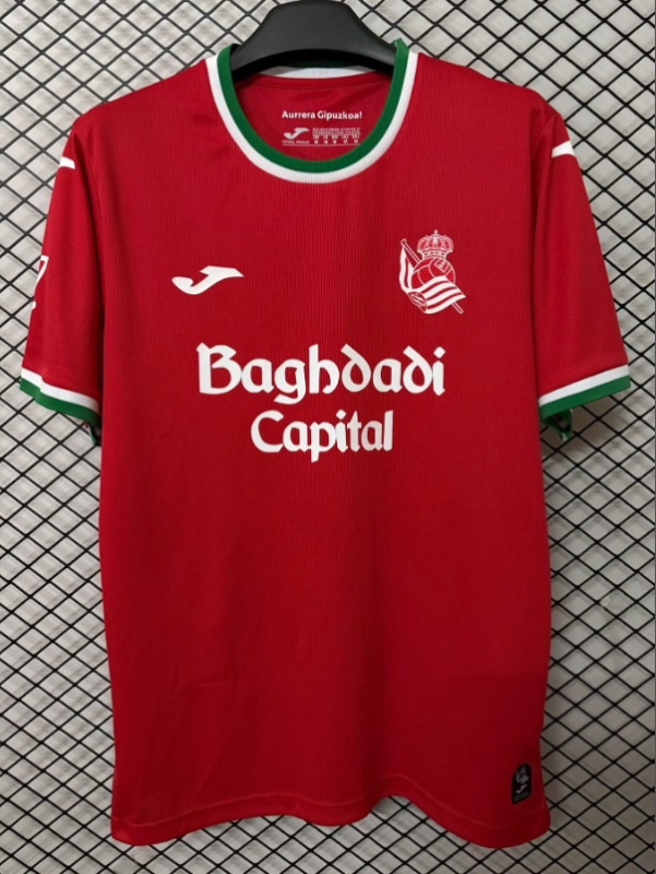 2026-27 Mens Real Sociedad third away red soccer jersey
