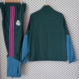 2026-27 Real Madrid green Windbreaker suit