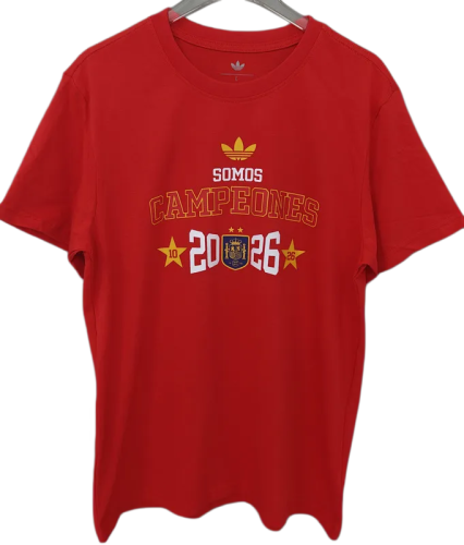 2026 Spain Red Campeones High Quality T-Shirt (三叶标)
