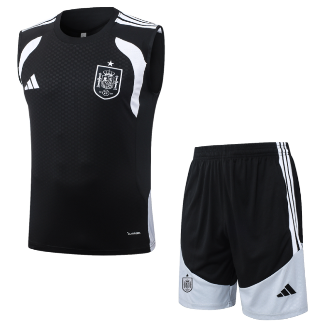 2026-27 Spain black vest training Short suit D26057#
