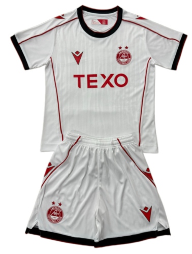2026-27 Kids Aberdeen away white Soccer Jersey