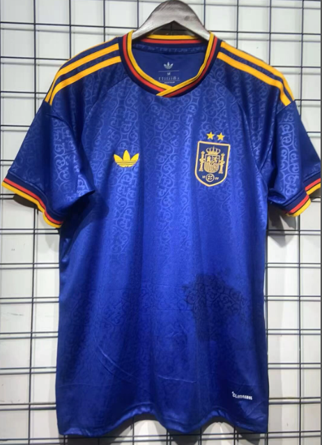 2026-27 Spain blue soccer Jersey（Have two star ⭐⭐）
