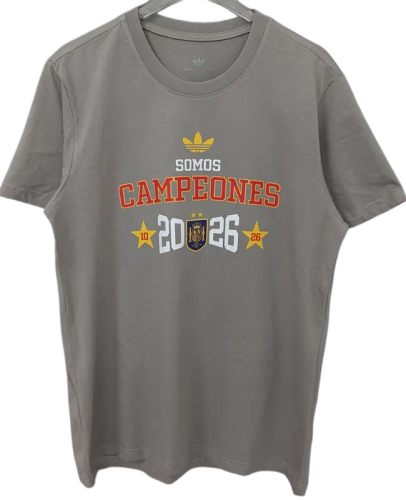 2026 Spain Gray Campeones High Quality T-Shirt (三叶标)
