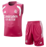 2026-27 Real Madrid pink vest Training Short Suit D26060#