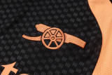 2026-27 Mens Arsenal black orange vest Training Short Suit D26062#
