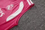 2026-27 Real Madrid pink vest Training Short Suit D26060#