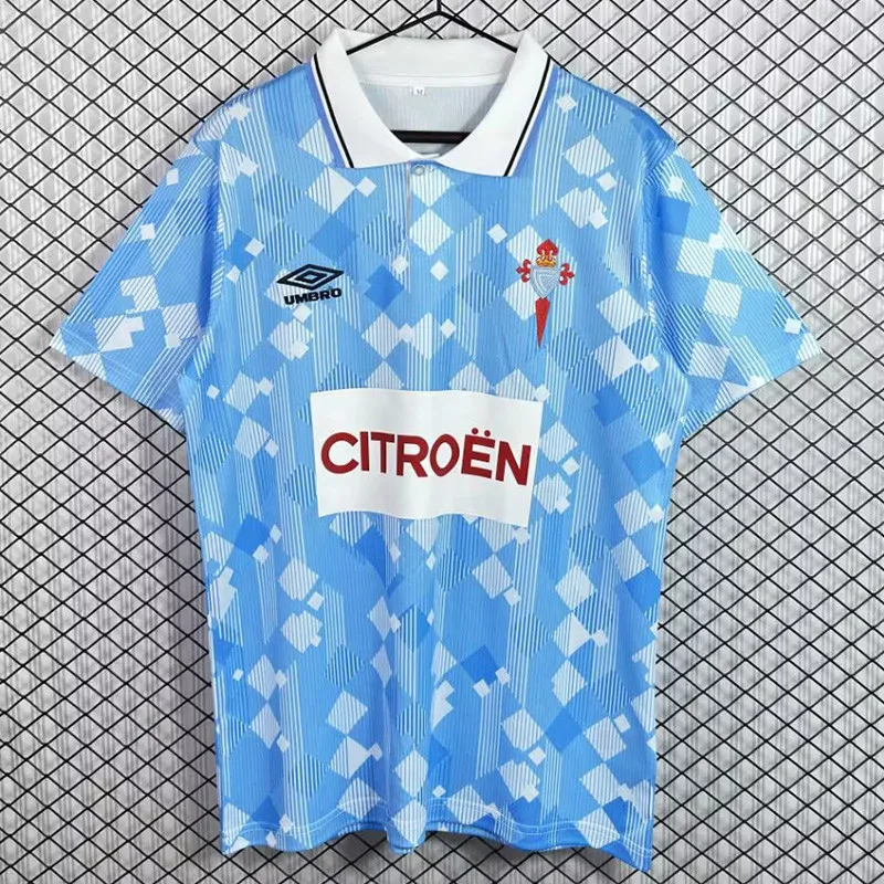 1992-1993 Celta Home blue Retro Soccer Jersey