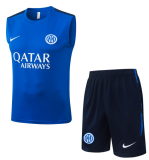 2026-27 Mens Inter Milan Blue vest Training Short Suit D26059#