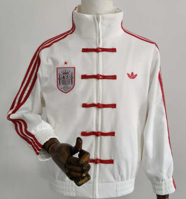2026-27  Spain white Tang Suit Jacket
