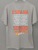 2026 Spain Gray Campeones High Quality T-Shirt (三叶标)