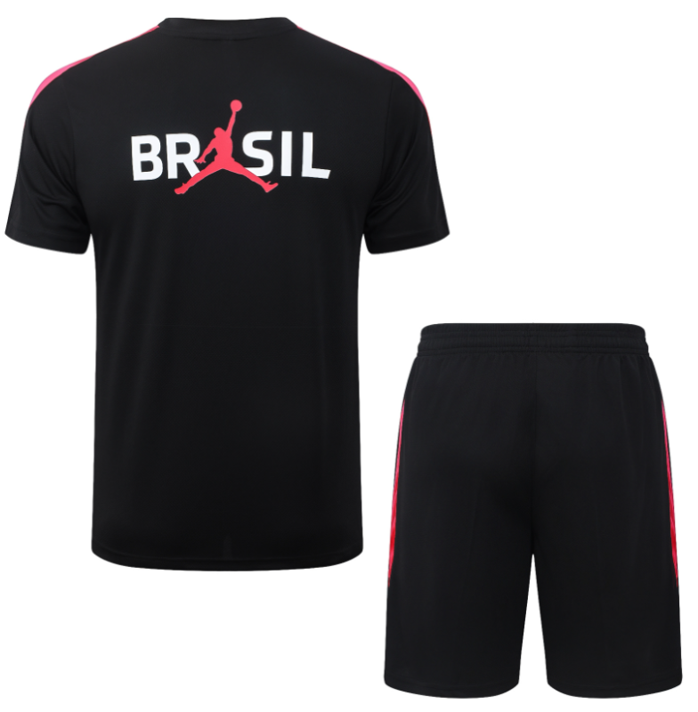 2026-27 Mens Brazil black Short training suit J26050#