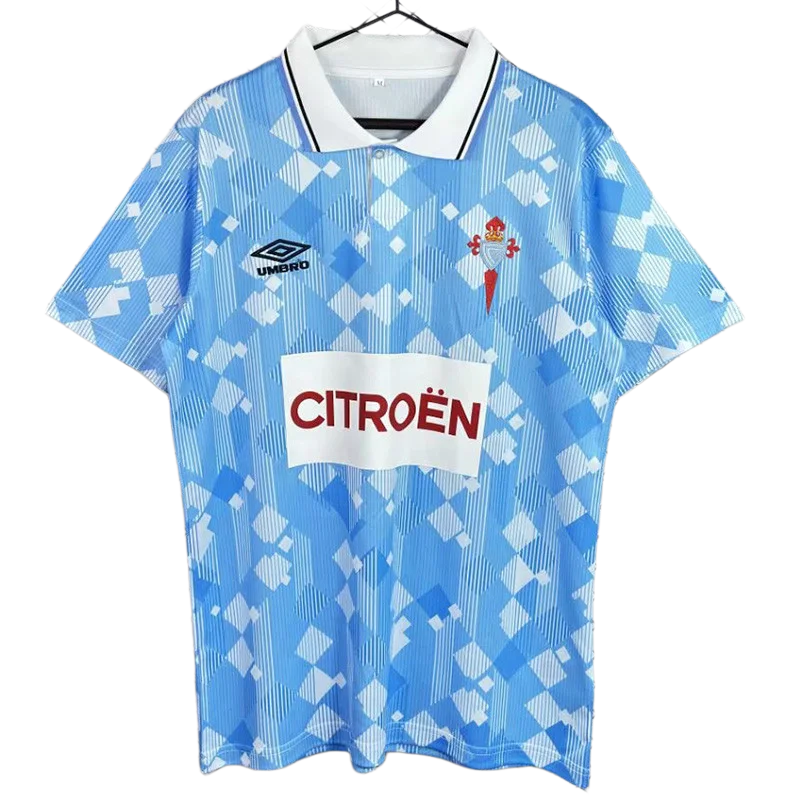 1992-1993 Celta Home blue Retro Soccer Jersey