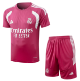 2026-27 Mens Real Madrid  pink Training Short Suit J26059#