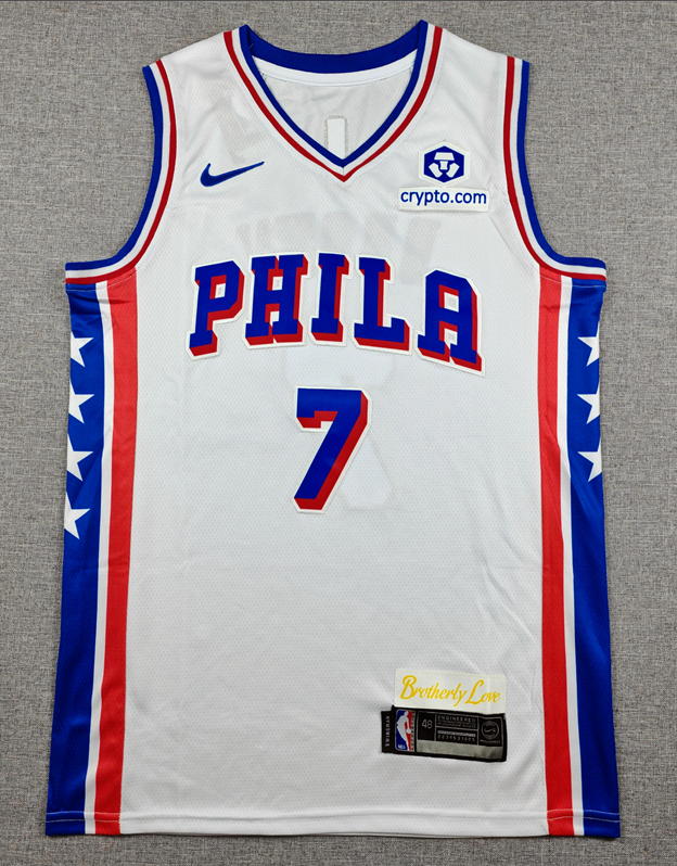 2026-27 76ERS #7 white Top Quality Hot Pressing NBA Jersey (V领)
