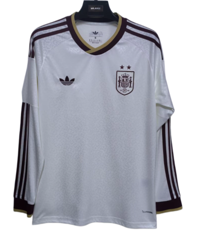 2026-27 Mens Spain away  Long Sleeve soccer Jersey (Have two star ⭐⭐）