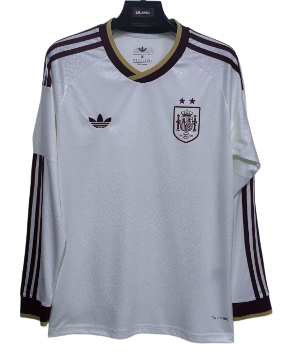 2026-27 Mens Spain away  Long Sleeve soccer Jersey (Have two star ⭐⭐）