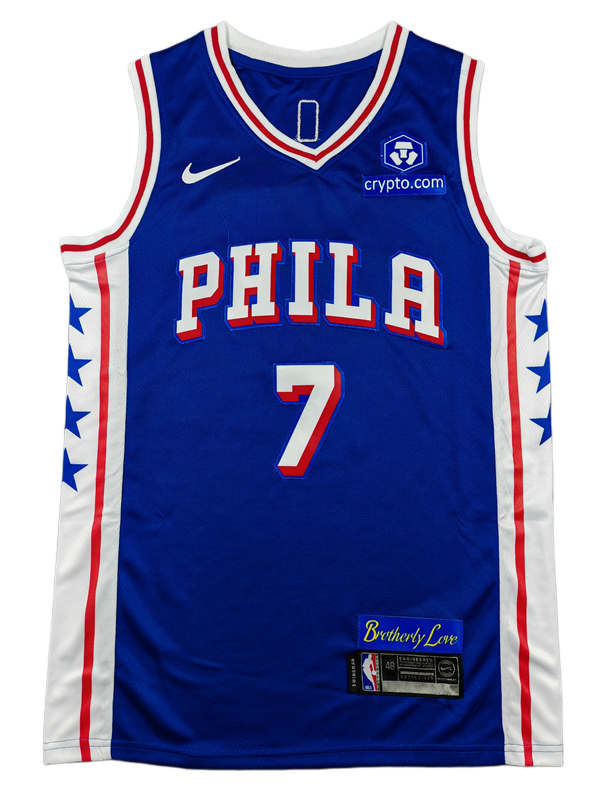 2026-27 76ERS #7 Blue Top Quality Hot Pressing NBA Jersey (V领)