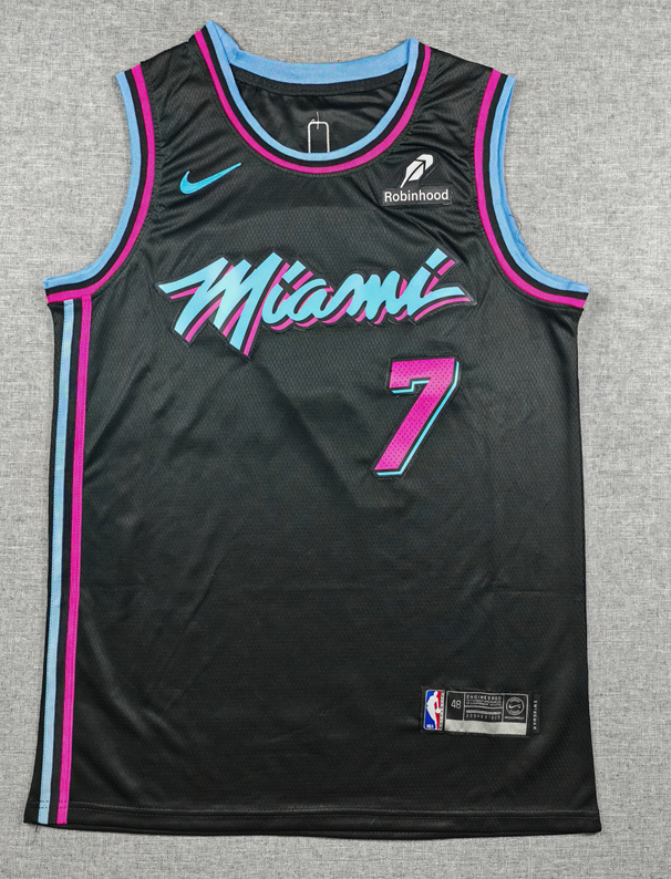 2026-27 HEAT  #7 Black City Edition Top Quality Hot Pressing NBA Jersey (V领）