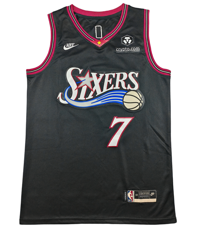 2026-27 76ERS #7 Black Top Quality Hot Pressing NBA Jersey (V领)