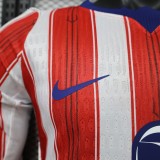 2026-27 Atletico Madrid home Player Version Long sleeve Soccer Jersey