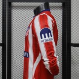 2026-27 Atletico Madrid home Player Version Long sleeve Soccer Jersey