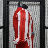 2026-27 Atletico Madrid home Player Version Long sleeve Soccer Jersey