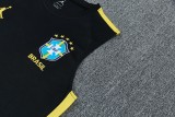 2026-27 Mens Brazil black vest Short training suit