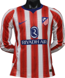 2026-27 Atletico Madrid home Player Version Long sleeve Soccer Jersey