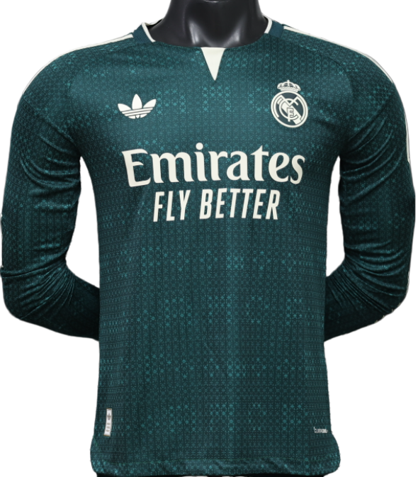 2026-27  Real Madrid away Long Sleeve Player Version Soccer Jersey
