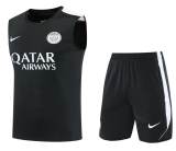 2026-27 PSG black  vest Training Short Suit