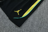 2026-27 Mens Brazil black vest Short training suit
