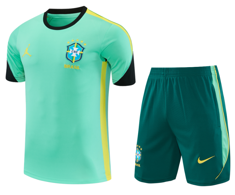 2026-27 Mens Brazil green Short training suit