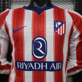2026-27 Atletico Madrid home Player Version Long sleeve Soccer Jersey